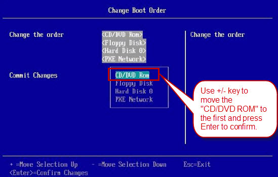 Change bios