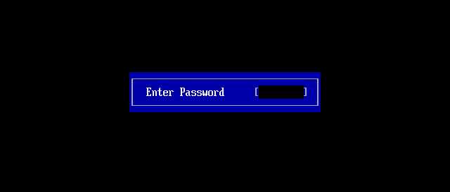need boot password