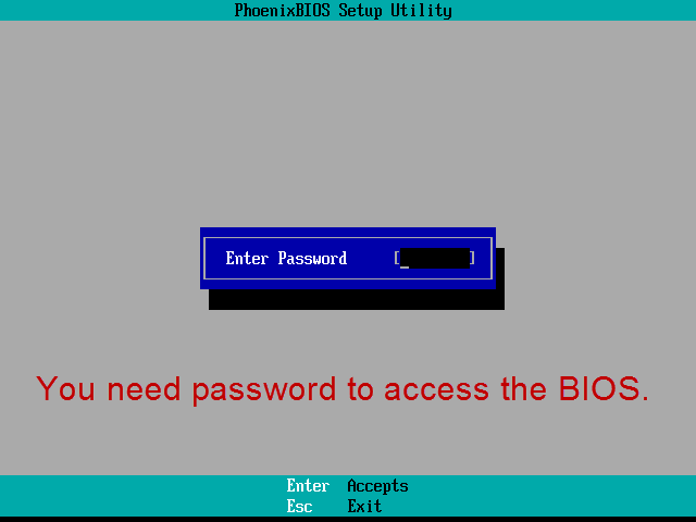 need supervisor password