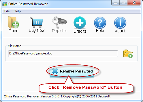 Remove office password