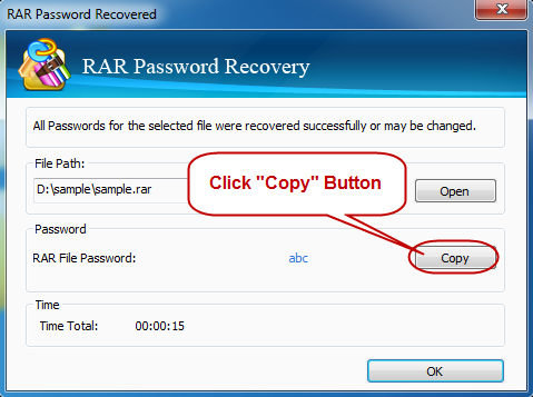 Get Back RAR Password