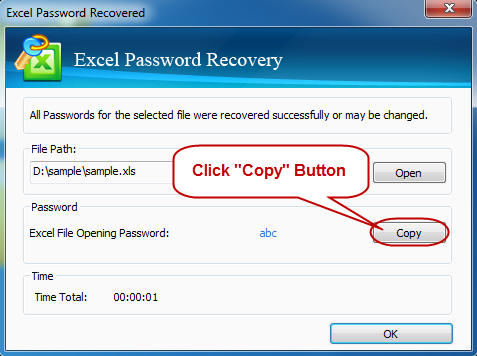 Get Back Excel Password