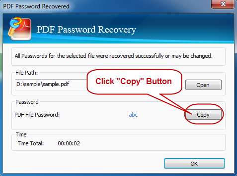 Get Back PDF Password