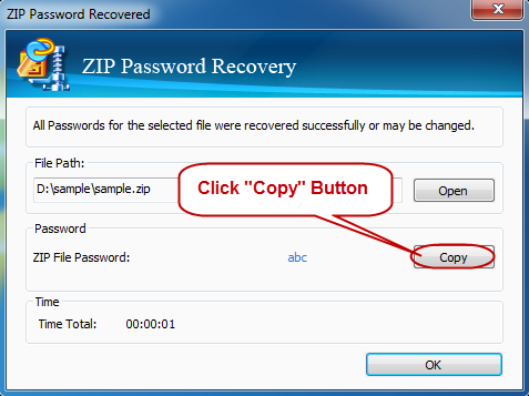 Get Back ZIP Password
