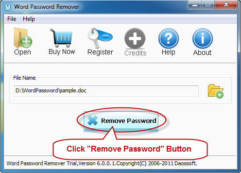 Remove word password