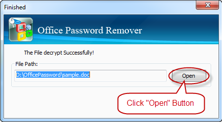 Remove password