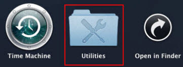 Click on Utilities icon.