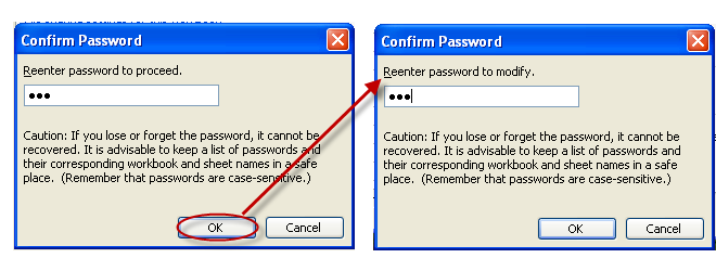 confirm password