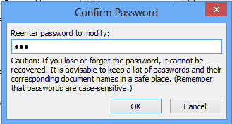 confirm modify password
