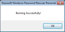 burning password usb done