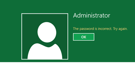 incorrect password? how to?