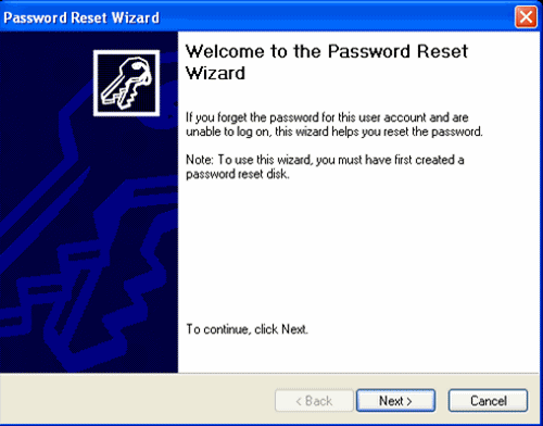 forgotten password on windows xp