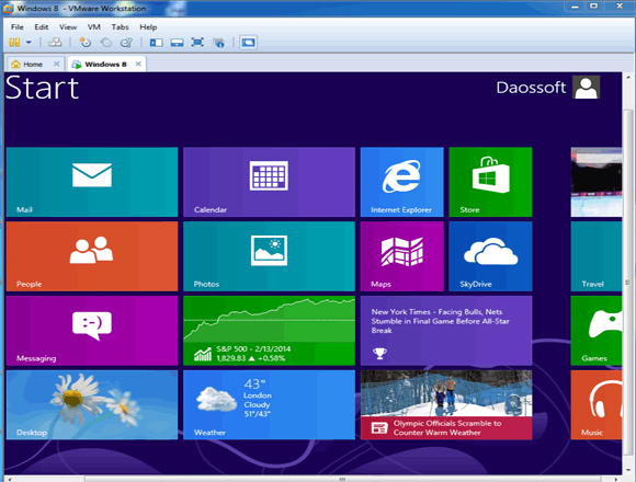 Windows 8 on VMware