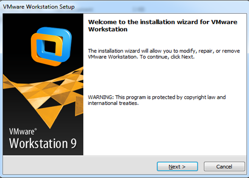 Welcome to the installation wizard for VMware Workstation