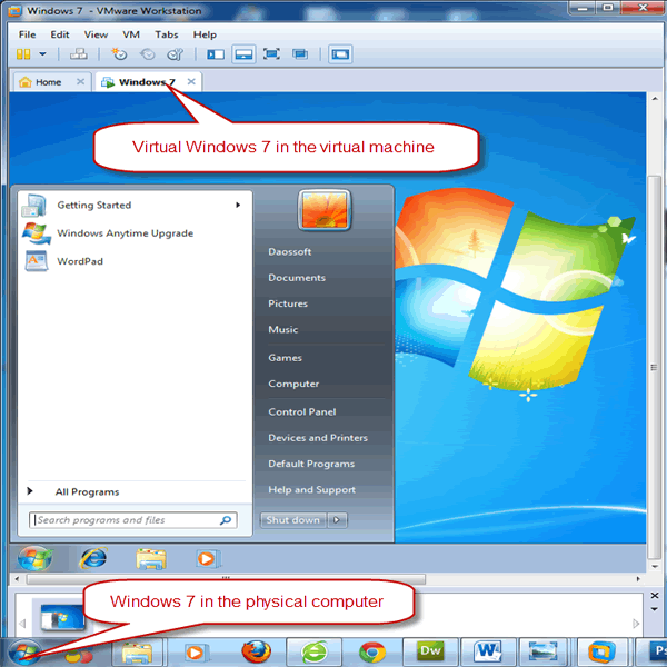 virtual Windows 7