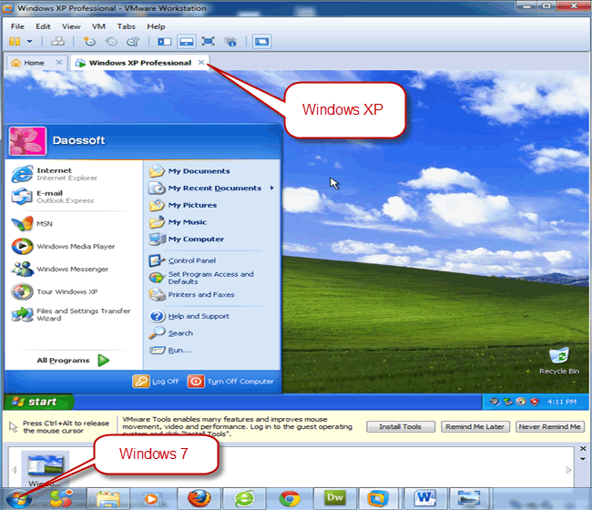 virtual windows XP