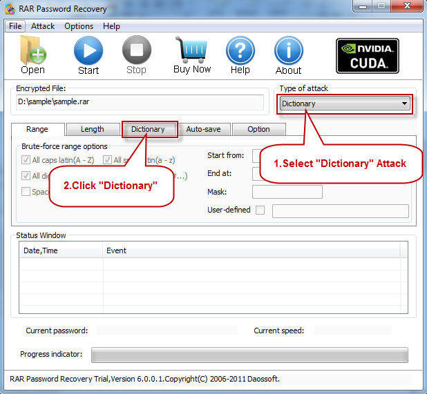 Select Dictionary Attack