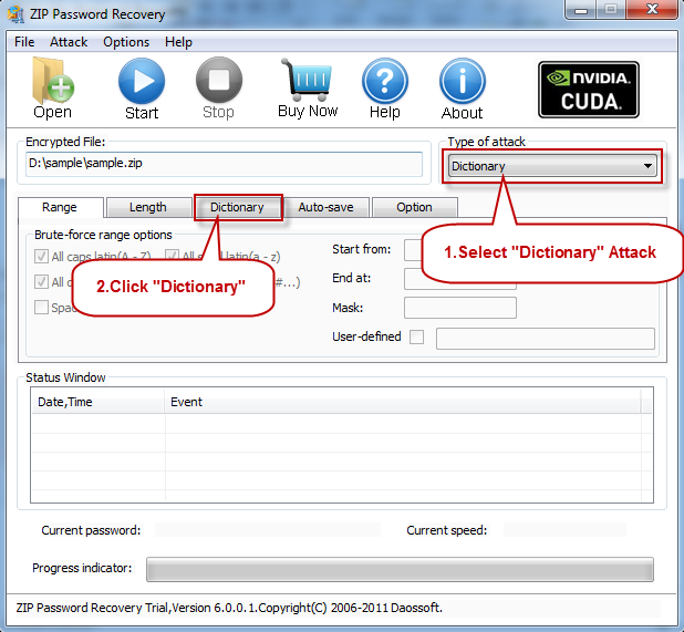 Select Dictionary Attack