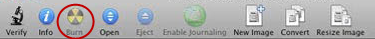 Click on Burn button.
