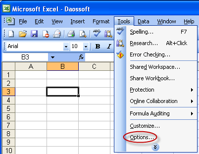 options in tools