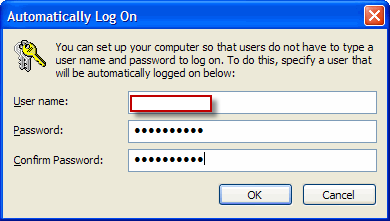 xp auto log in