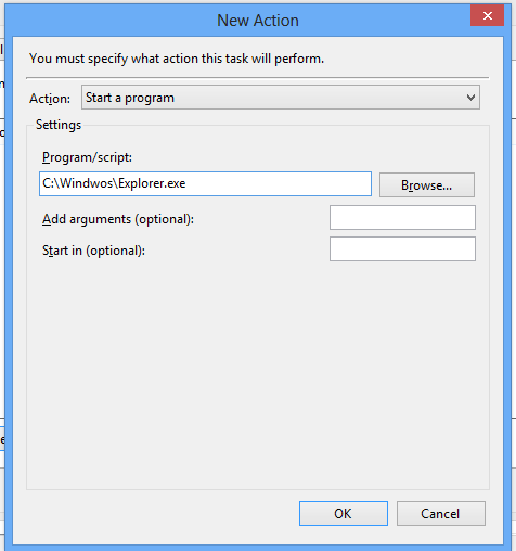 start a program