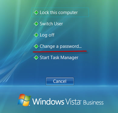 change a password