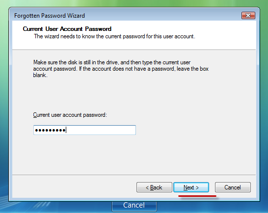 enter current password