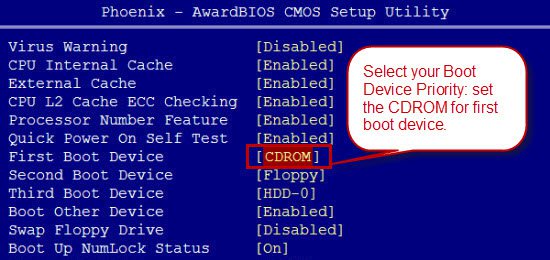 boot from password reset cd/dvd/usb