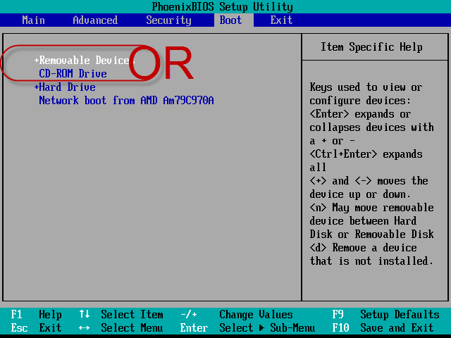 Boot the locked computer from the password disk