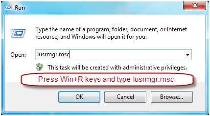 run box lusrmgr.msc