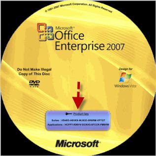 how to find product key for office 2007