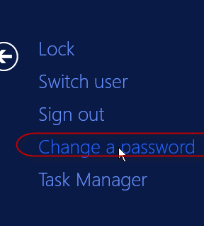 change password